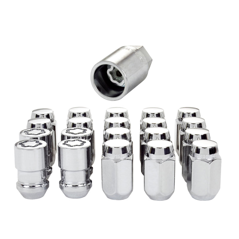 McGard 5 Lug Hex Install Kit (Clamshell) w/Locks (Cone Seat Nut) 1/2-20 / 13/16 Hex - Chrome 84530CN 84530CN Photo - Primary