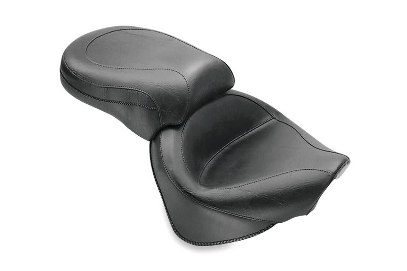 Mustang Motorcycle Mustang 00-11 Yamaha V-Star 1100 Classic, 02-11 V-Star 1100 Silverado 2PC Seat - Black 75912 75912 Photo - Primary