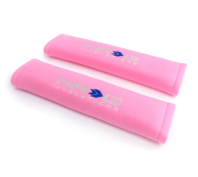 NRG Seat Belt Pads 2.7in (Wide) X 11in - Pink (2 Piece) Short SBP-27PK SBP-27PK User 1