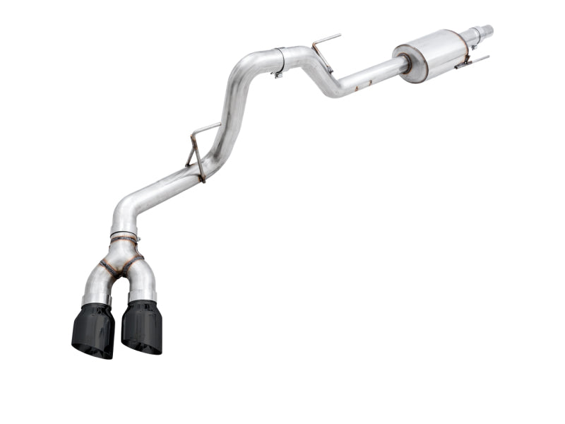 AWE Tuning 2015+ Ford F-150 0FG Single Exit Performance Exhaust System w/4.5in Diamond Black Tips 3015-23058 3015-23058 Photo - Primary