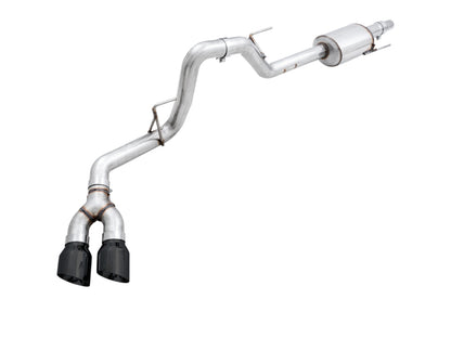 AWE Tuning 2015+ Ford F-150 0FG Single Exit Performance Exhaust System w/4.5in Diamond Black Tips 3015-23058 3015-23058 Photo - Primary
