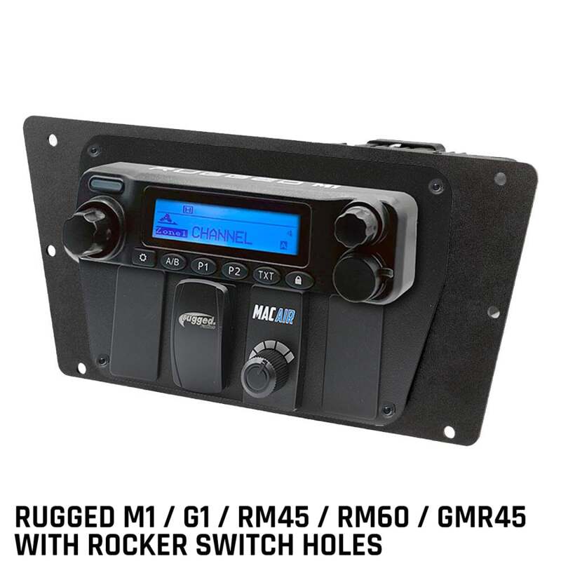 Rugged Radios Yamaha YXZ Multi-Mount Rugged M1/G1/RM45/RM60/GMR45 with Switch Holes MT-YXZ-MM-RS MT-YXZ-MM-RS Photo - Primary