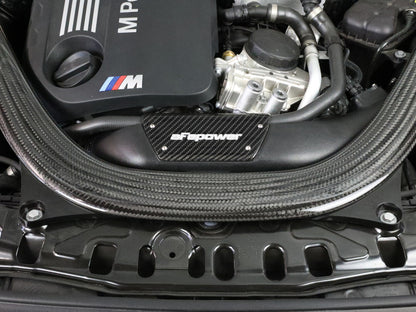 aFe Magnum FORCE Stage-2 Intake Carbon Fiber Trim Piece Fits Intakes 54-76305 Or 54-13032R 54-13032CC 54-13032CC Photo - Mounted