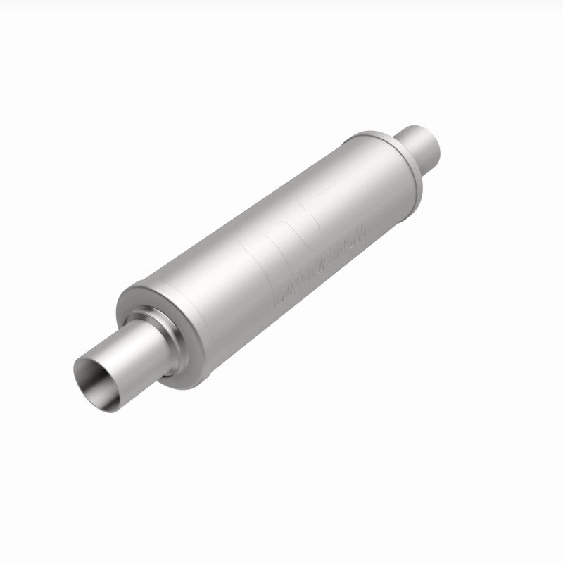 MagnaFlow 4" Round Center/Center Straight Through Performance Muffler 10414 360 Degree Image Set