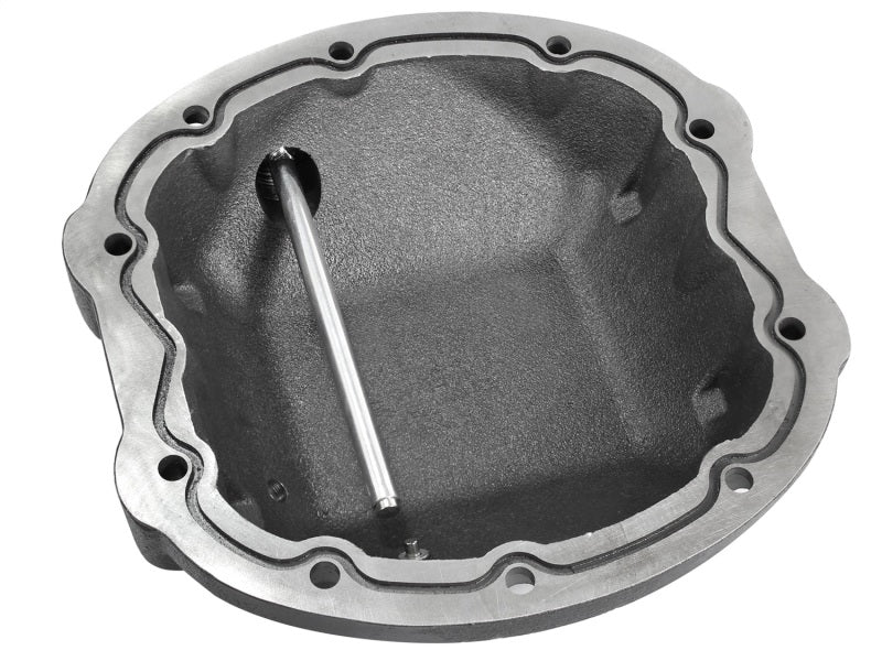 aFe Pro Series Rear Differential Cover Black w/ Machined Fins - Jeep 97-16 46-70192 Photo - Unmounted