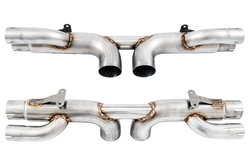 AWE Tuning Porsche 991 GT3 / RS Center Muffler Delete - Chrome Silver Tips 3010-32036 3010-32036 Photo - out of package