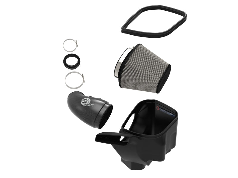 aFe 12-21 Jeep Grand Cherokee 6.4L Track Series Carbon Fiber Cold Air Intake w/Pro Dry S Filter 57-10014D 57-10014D Photo - Unmounted