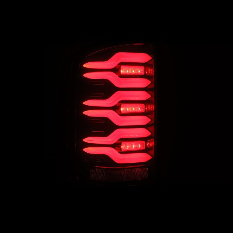 AlphaRex 14-18 GMC Sierra 1500/2500HD/3500HD LUXX-Series LED Tail Lights Blk/Red w/Actv Lgt Seq. Sig 630050 630050 User 4