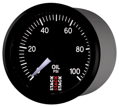 Autometer Stack 52mm 0-100 PSI 1/8in NPTF Male Pro Stepper Motor Oil Pressure Gauge - Black ST3302 ST3302 User 3