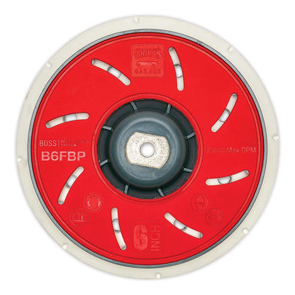 Griots Garage BOSS 6in Fanned Orbital Backing Plate B6FBP