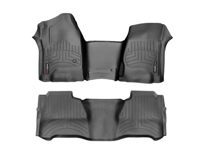 WeatherTech 15+ Chevrolet  Traverse Front And Rear FloorLiner - Black 441228-1-2 Photo - Primary
