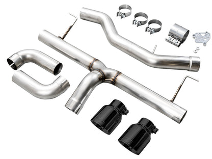 AWE Tuning AWE 19-23 BMW 330i / 21-23 BMW 430i Base G2X Track Edition Axle Back Exhaust - Diamond Black 3020-33429 3020-33429 Photo - out of package