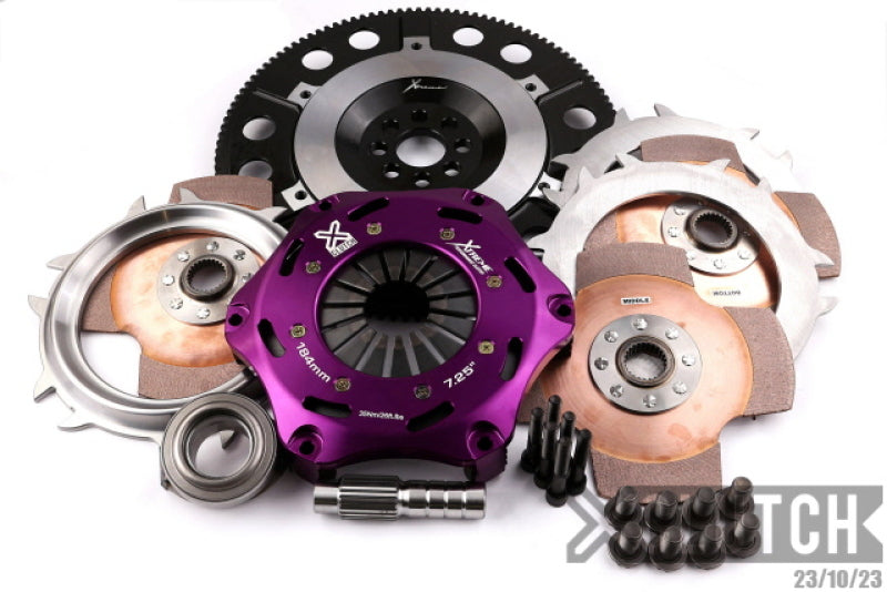 XCLUTCH 02-06 Acura RSX Base 2.0L 7.25in Triple Solid Ceramic Clutch Kit XKHN18523-3E XKHN18523-3E Photo - Primary