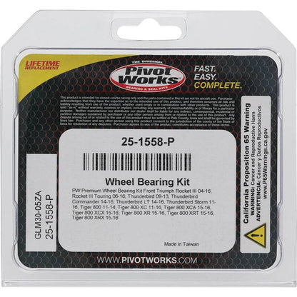 Pivot Works Triumph Wheel Bearing Kit Premium Bearings 25-1558-P 25-1558-P Photo - Primary