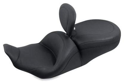 Mustang Motorcycle Mustang 97-07 Harley Rd King,06-07 Str Glide,00-05 Eagle Lowdown Touring 1PC Seat w/DBR - Black 79672 79672 Photo - Primary