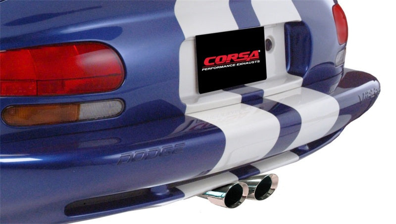 Corsa 96-02 Dodge Viper GTS 8.0L V10 Polished Sport Cat-Back Exhaust w/ 2.5in Inlet 14122 14122 Photo - Mounted