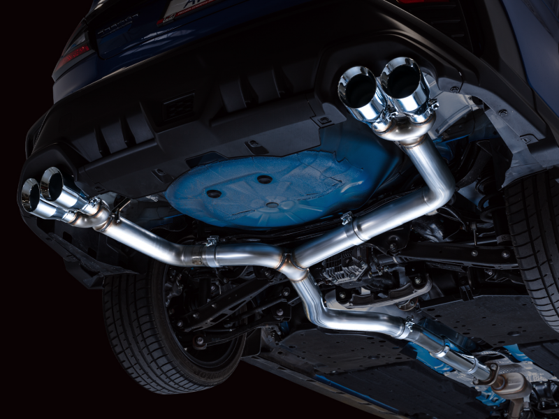 AWE Tuning 2022+ VB Subaru WRX Track Edition Exhaust - Chrome Silver Tips 3020-42979 3020-42979 Photo - Mounted