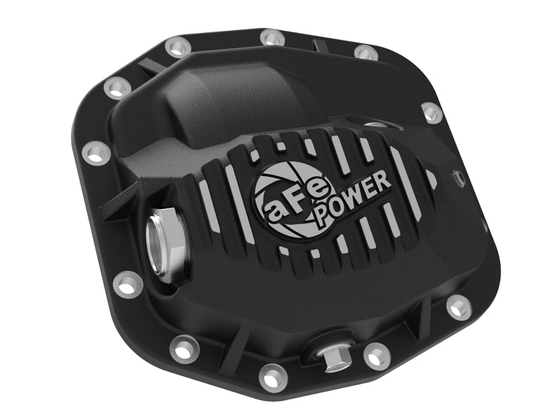aFe 18-23 Jeep Wrangler JL Pro Series (Dana M186) Front Diff Cover w/ Oil - Black 46-71011B 46-71011B Photo - Unmounted
