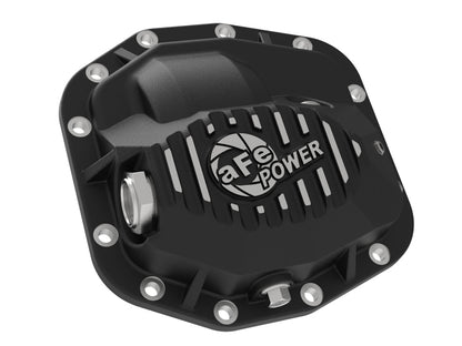 aFe 18-23 Jeep Wrangler JL Pro Series (Dana M186) Front Diff Cover w/ Oil - Black 46-71011B 46-71011B Photo - Unmounted