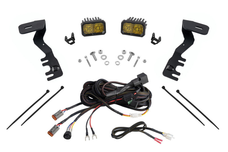 Diode Dynamics  2024+ Toyota Tacoma Stage Series 2in LED Ditch Light Kit - Pro Yellow Combo DD7937 DD7937 Photo - Primary