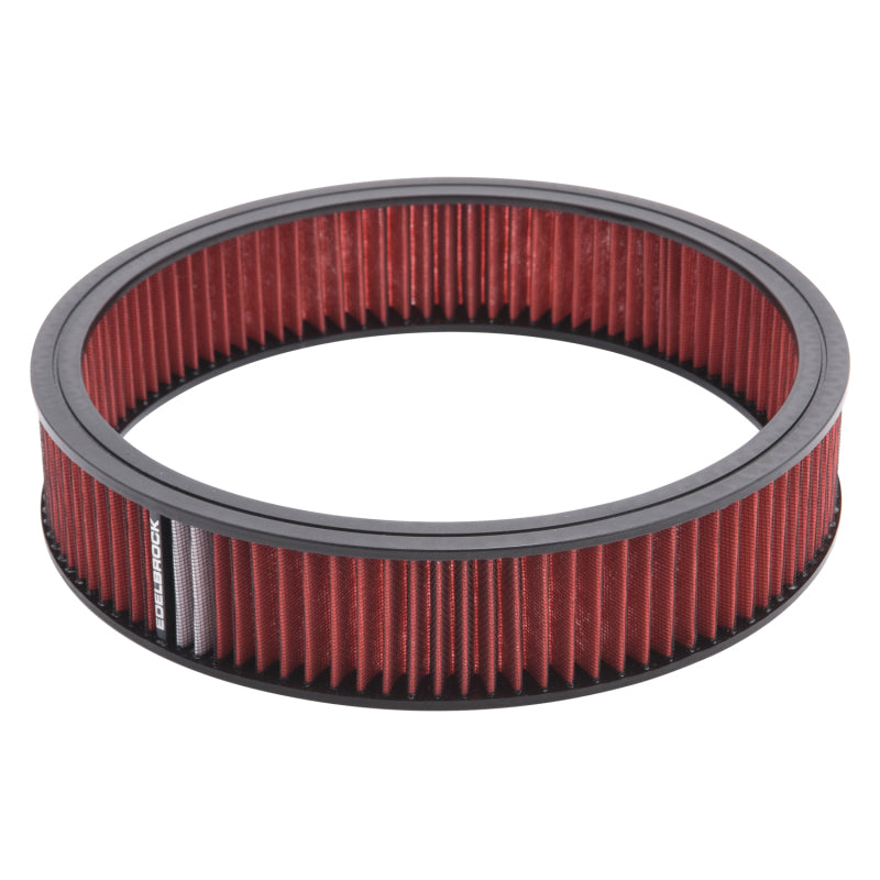 Edelbrock Air Cleaner Element, PRO-FLO, 3" Tall, 14" Diameter, Red 43666 Photo - Primary