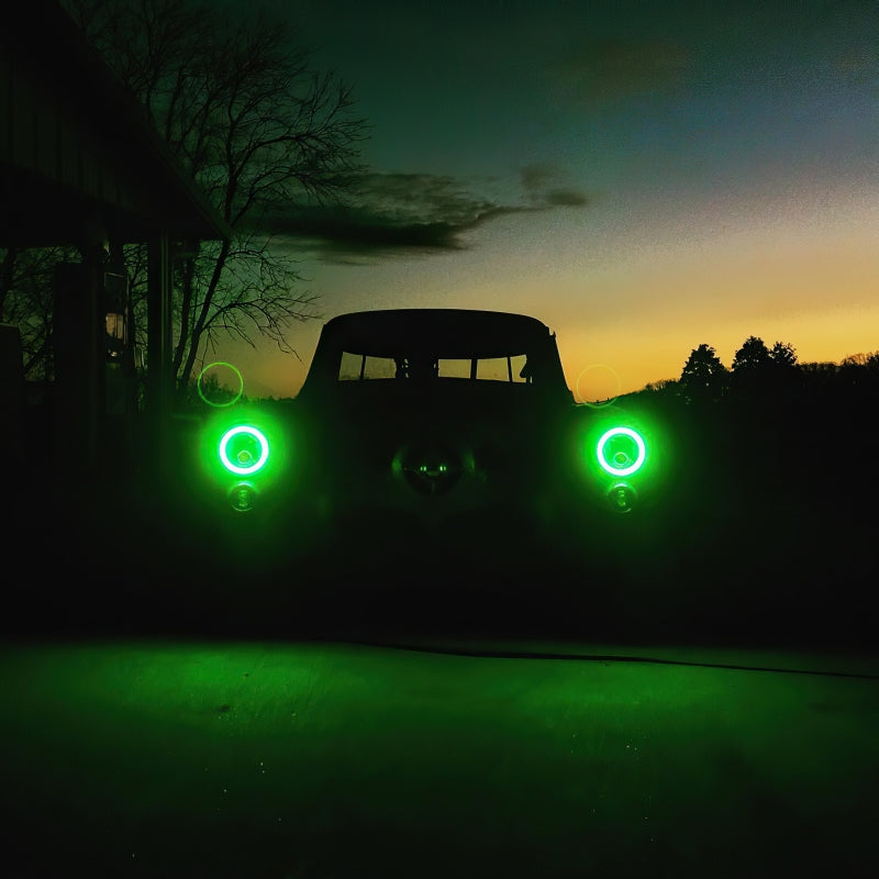 ORACLE Lighting Oracle Pre-Installed Lights 7 IN. Sealed Beam - Red Halo 6905-003 6905-003 Photo - lifestyle view