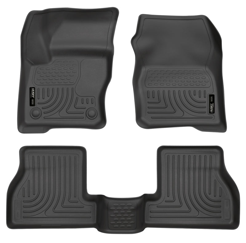 Husky Liners 2012 Ford Focus (4DR/5DR) WeatherBeater Combo Black Floor Liners (3pc) 98771 Photo - Primary