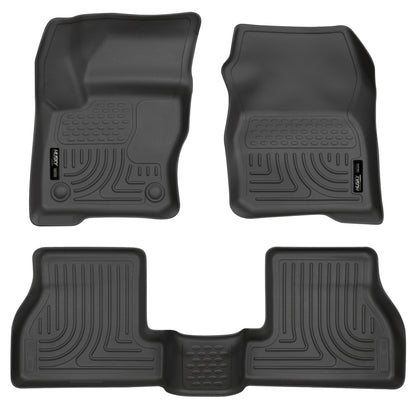 Husky Liners 2012 Ford Focus (4DR/5DR) WeatherBeater Combo Black Floor Liners (3pc) 98771 Photo - Primary
