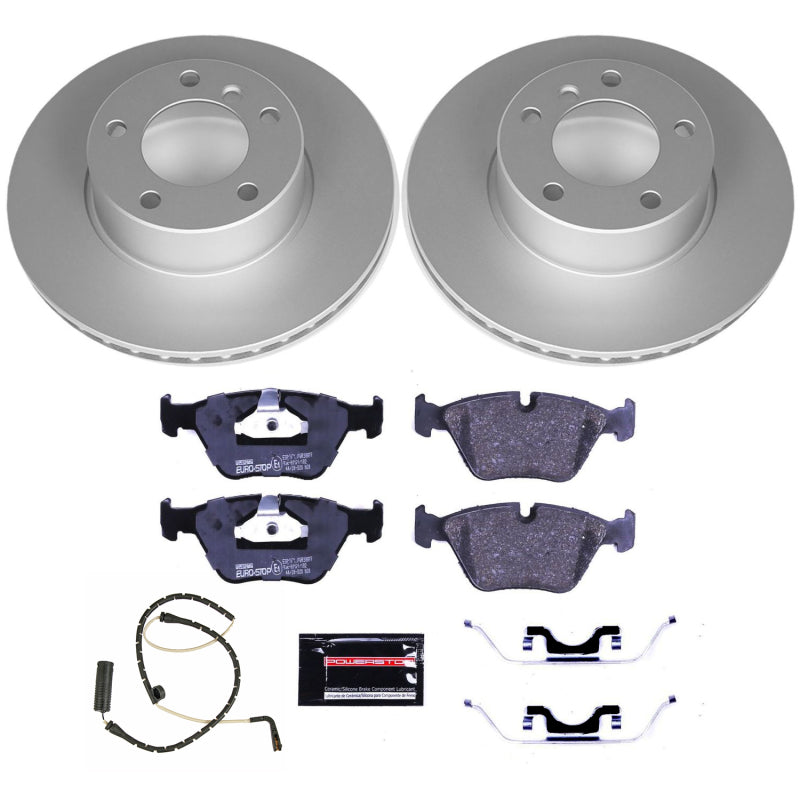PowerStop Power Stop 01-03 BMW 525i Front Euro-Stop Brake Kit ESK628 ESK628 Photo - Primary