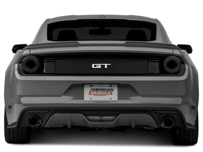Raxiom 15-22 Ford Mustang Halo LED Tail Lights - Gloss Black Housing (Smoked Lens) 393827 393827 Photo - Close Up