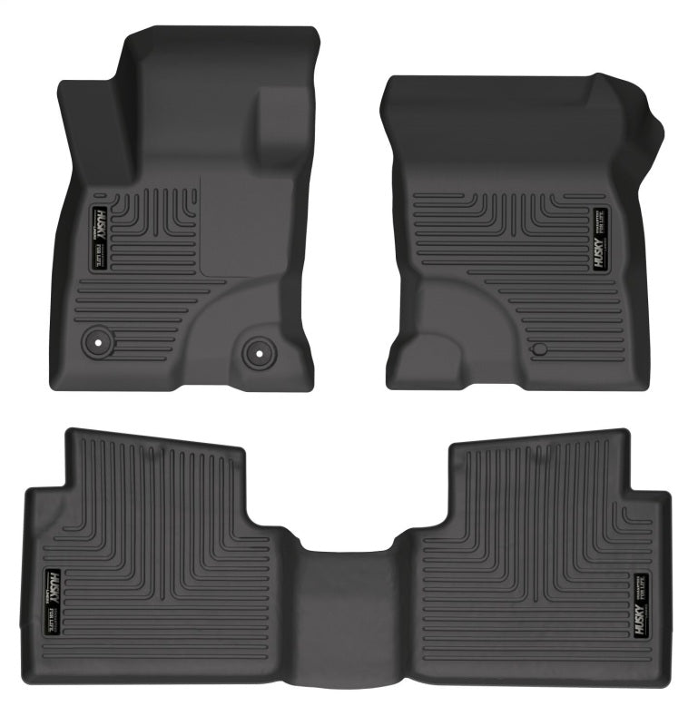 Husky Liners 2022 Ford Maverick(No Fit Hybrid) Weatherbeater Front & 2nd Seat Floor Liners - Black 95051 95051 Photo - Primary