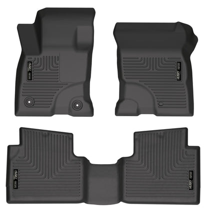 Husky Liners 2022 Ford Maverick(No Fit Hybrid) Weatherbeater Front & 2nd Seat Floor Liners - Black 95051 95051 Photo - Primary