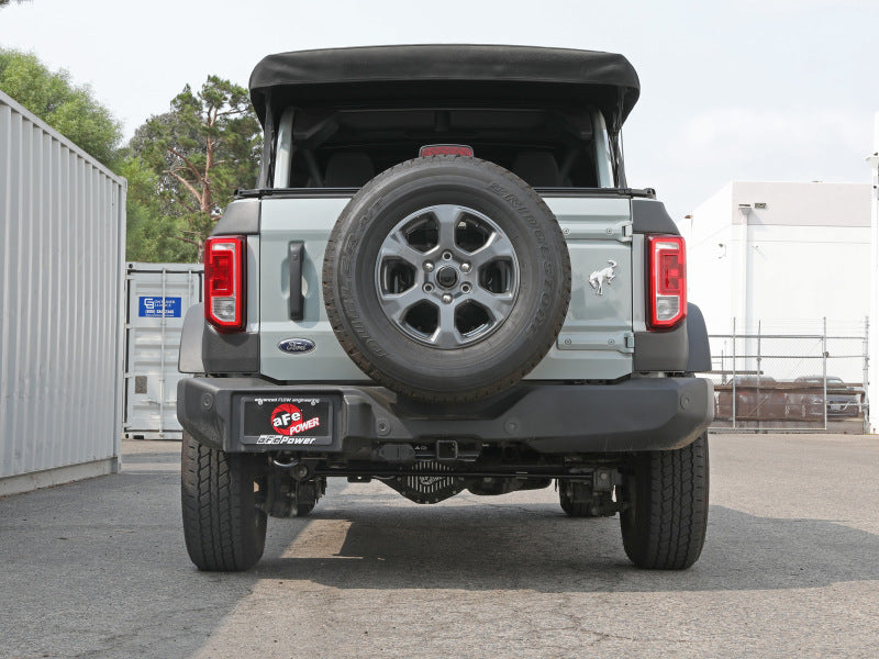 aFe Apollo GT Series 3in 409SS Cat-Back Ford Bronco 2021 L4 2.3L/V6 2.7L - Polished 49-43135 49-43135 Photo - Mounted