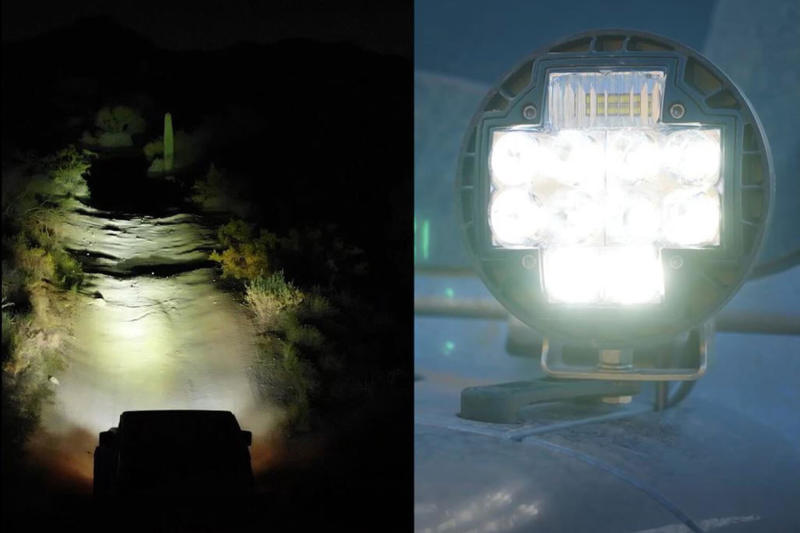 ARB Nacho 5.75in Offroad TM5 Combo White LED Light Set TM512 TM512 Photo - lifestyle view