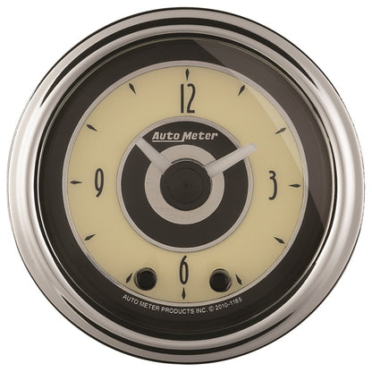 AutoMeter Gauge Clock 2-1/16in. 12HR Analog Cruiser Ad 1184 1184 Photo - Primary
