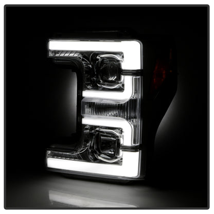Spyder 17-18 Ford F250/F350/F450 Halogen Model Only -White Light Bar- Chrome- PRO-YD-FS17HALSI-C 5087843 5087843 User 5