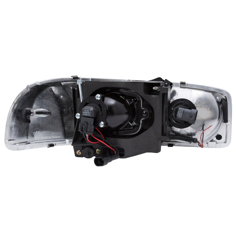 Anzo 1999-2006 Gmc Sierra 1500 Projector Headlights w/ U-Bar Black 111303 Photo - Unmounted