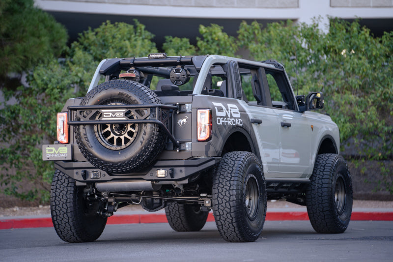 DV8 Offroad 21-22 Ford Bronco FS-15 Series Rear Bumper RBBR-02 RBBR-02 Photo - Mounted