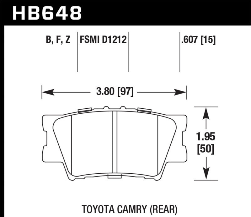 Hawk Disc Brake Pad HB648Z.607 Photo - Primary