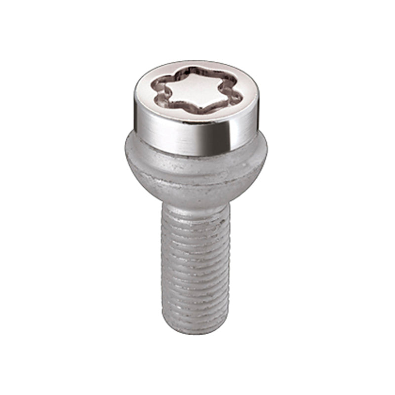 McGard Wheel Lock Bolt Set - 4pk. (Radius Seat) M14X1.5 / 17mm Hex / 26.7mm Shank Length - Chrome 28018 28018 Photo - Primary