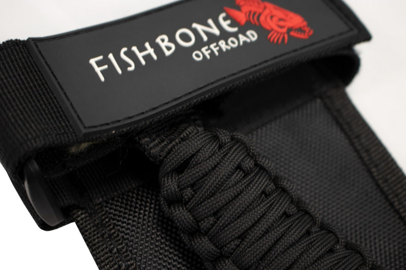 Fishbone Offroad Paracord Grab Handles w/Three Straps - Black FB55279 FB55279 Photo - out of package