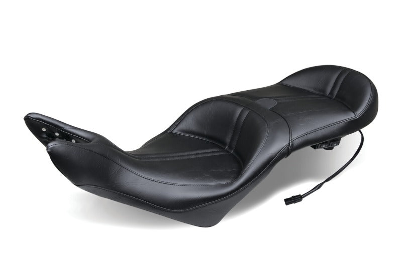 Mustang Motorcycle Mustang 08-17 Victory Vision Standard Touring 1PC Seat w/Driver Backrest - Black 79723 79723 Photo - Primary