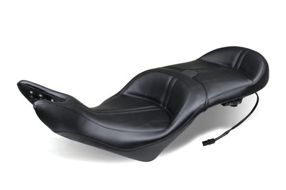 Mustang Motorcycle Mustang 08-17 Victory Vision Standard Touring 1PC Seat w/Driver Backrest - Black 79723 79723 Photo - Primary