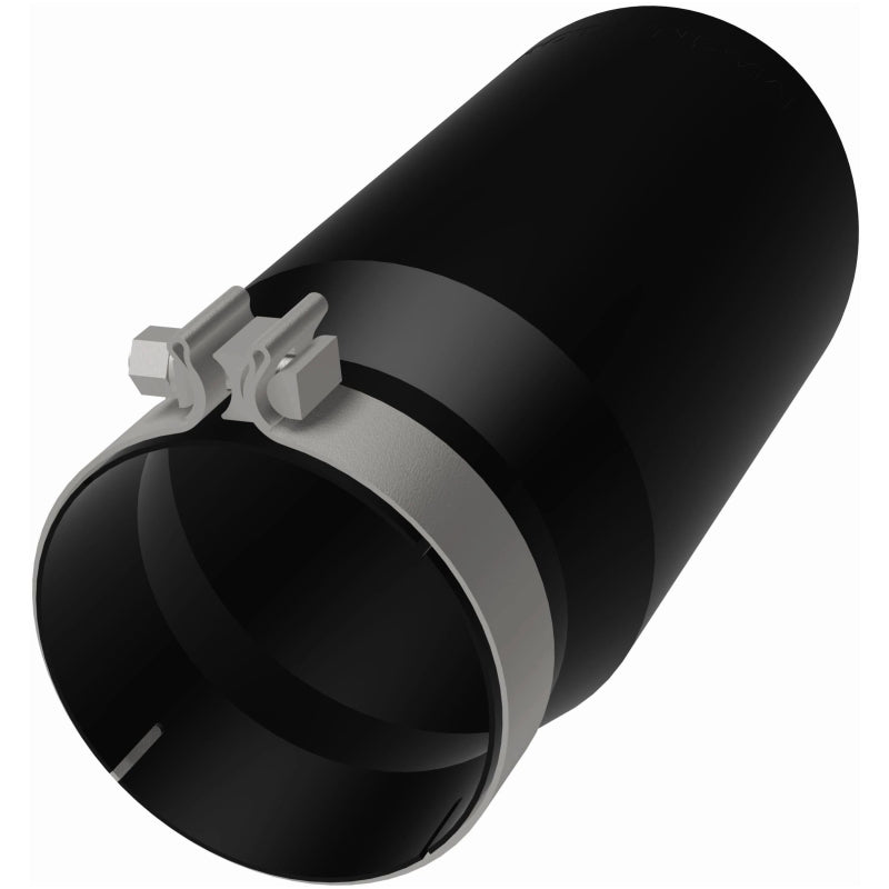 Magnaflow Tip Stainless Black Coated Single Wall Round Single Outlet 6in Dia 5in Inlet 13in L 35239 35239 Photo - out of package
