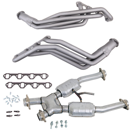 BBK 94-95 Ford Mustang 5.0L 1-5/8 Long Tube Headers w/High Flow Catted X-Pipe (Ti Ceramic) 15192 15192 Photo - Primary