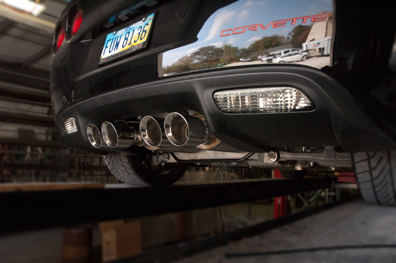 Stainless Works 2009-13 C6 Corvette Axleback 2-1/2in Dual Chambered Turbo Mufflers Quad 4in Tips C609CBQUAD C609CBQUAD User 1