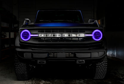 ORACLE Lighting Oracle 21-22 Ford Bronco Headlight Halo Kit w/DRL Bar - Base Headlights ColorSHIFT -w/RF Controller 1471-330 1471-330 User 1
