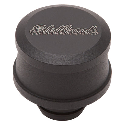 Edelbrock Billet Aluminum Breather with black powder coat finish 42133 Photo - Primary