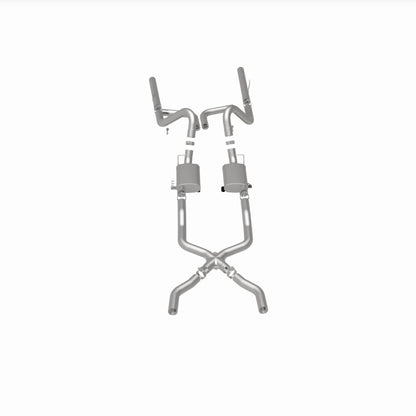 MagnaFlow Chevrolet Bel Air Street Series Crossmember-Back Performance Exhaust System 16596 360 Degree Image Set