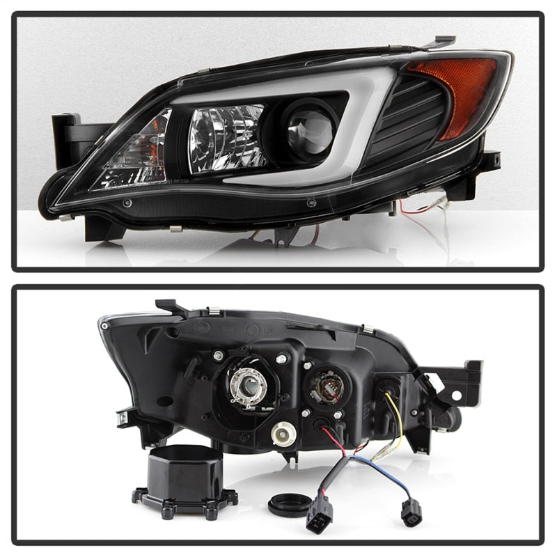 Spyder Subaru WRX 08-09 Projector Headlights - HID Model Only - Black PRO-YD-SWRX08-HID-LBDRL-BK 5083937 5083937 Photo - Unmounted